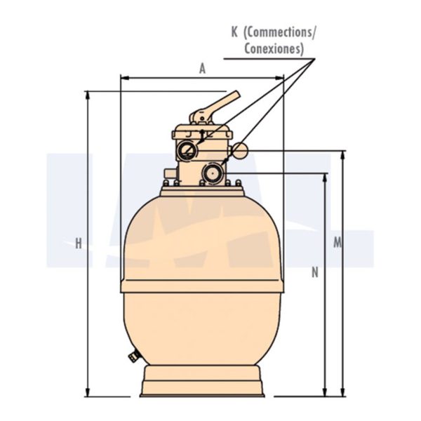 POOL SAND FILTER - FT LISBOA - PM 163 - Image 2