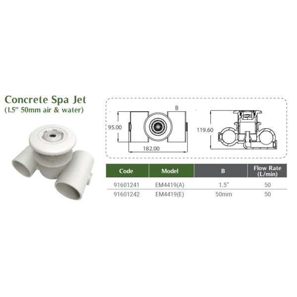 ADJUSTABLE SPA JET NOZZLE - PM 455 - Image 2